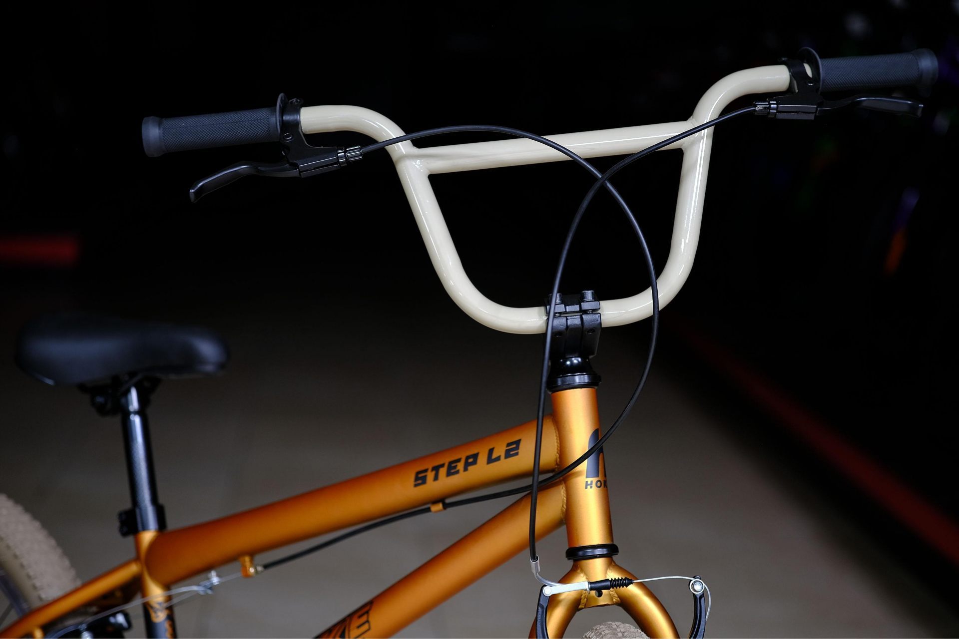 Жесткая стальная вилка
 HOKE BMX Step L2 матовый золотой